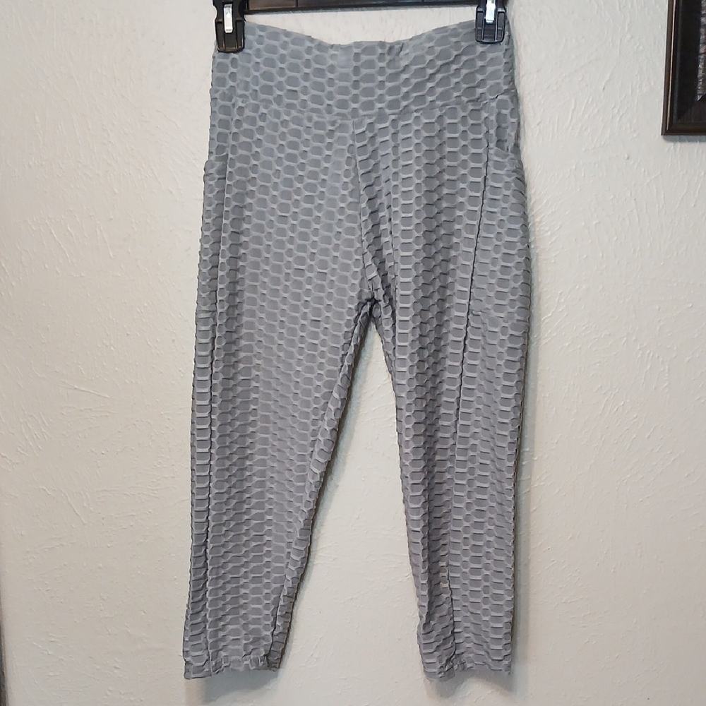 🧡Gray Textured Women's Yoga Pants